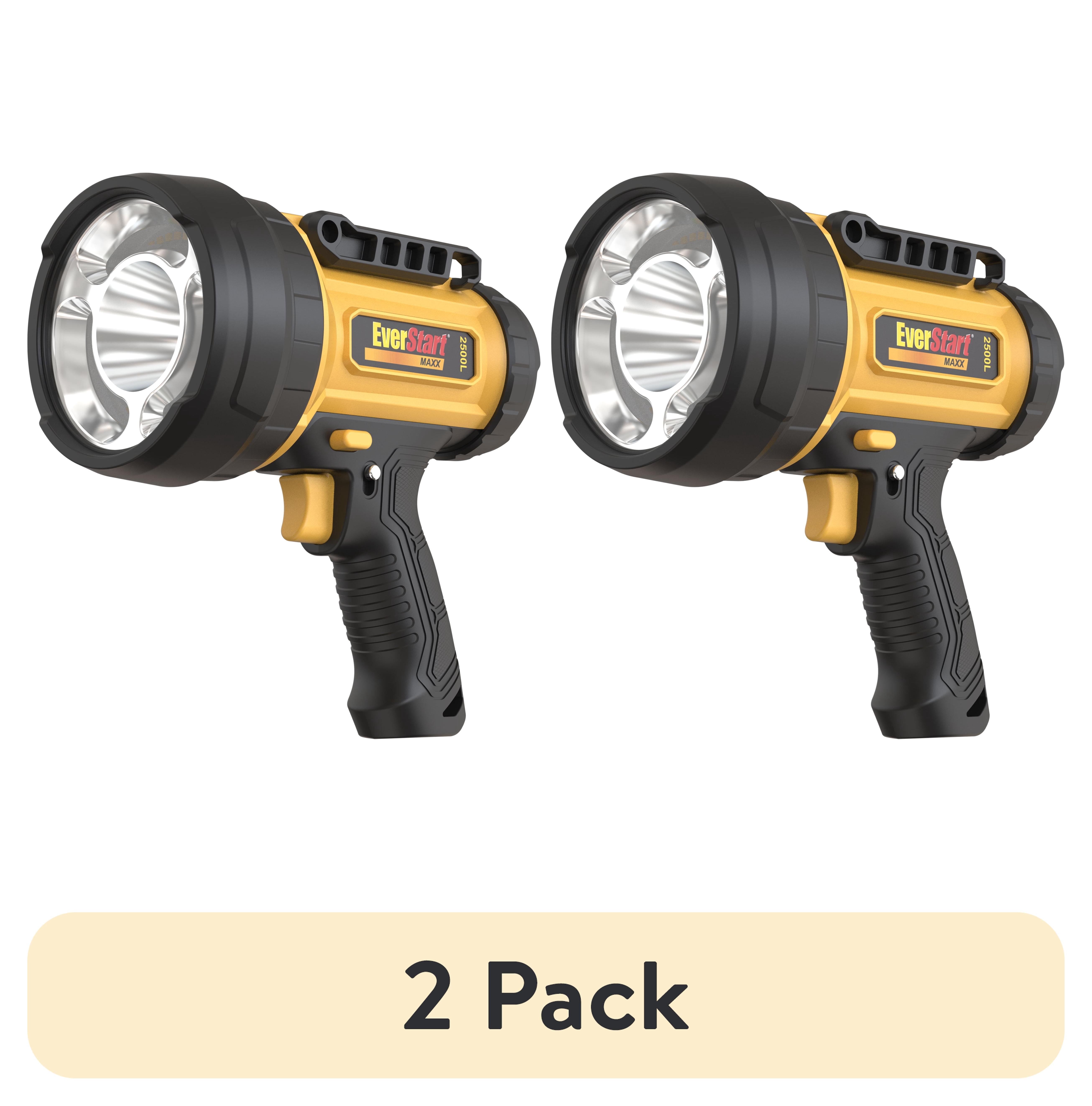 (2 pack) EverStart 2500 Lumen Rechargeable LED Portable Spotlight