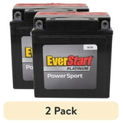 2 pack EverStart EB9A-BS AGM Dry PowerSport 12 Volt Battery