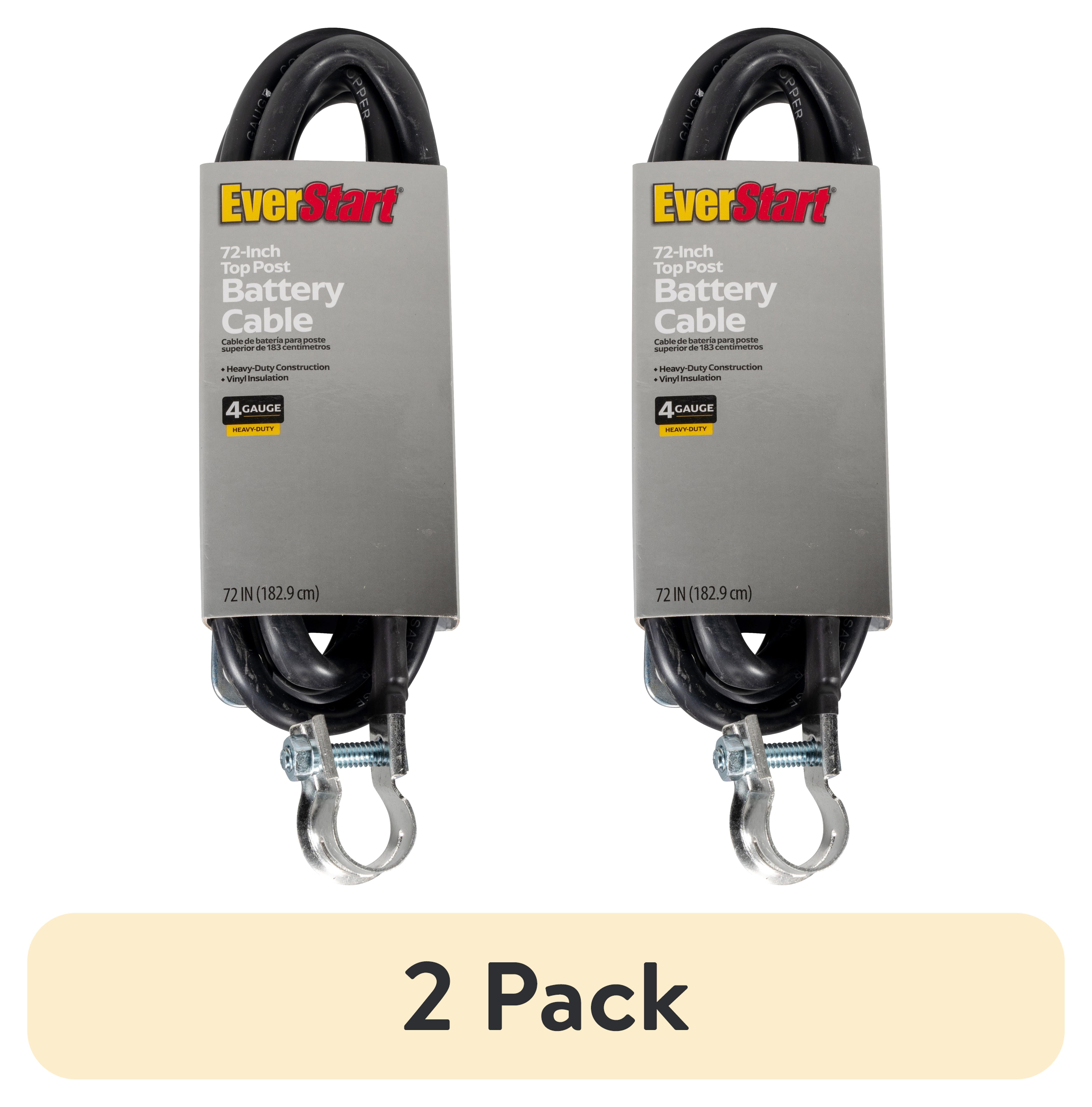 (2 pack) EverStart LF72-4L-77 4-Gauge Top Post Battery Cable 72-Inches