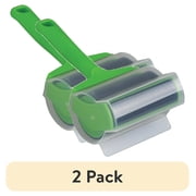 (2 pack) Evercare Reusable Washable Gel Lint Roller with T-Handle for Pets, Clothing, and Furniture