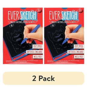 (2 pack) Eversketch 6.5 inch Drawing Tablet - for Ages 3+, Child Novelty Toy, Plastic