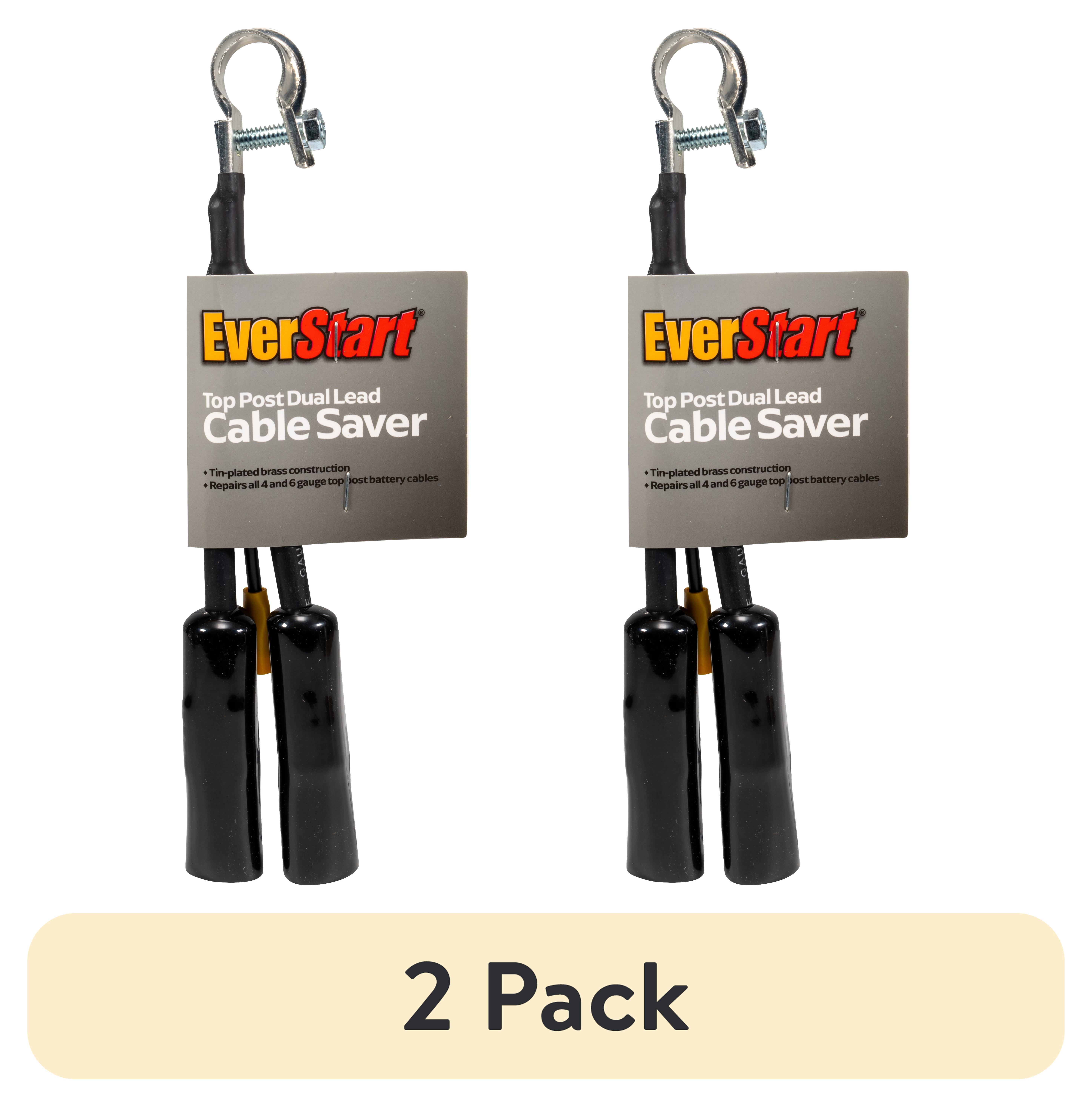 (2 pack) Everstart Top Post Dual Lead Battery Cable Saver