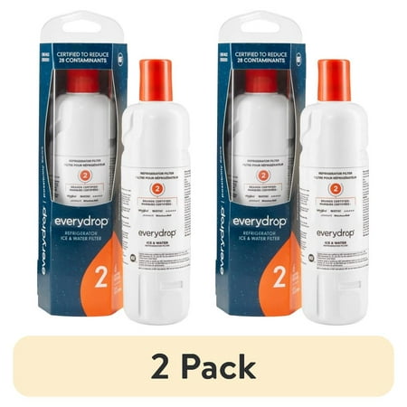 (2 pack) Everydrop by Whirlpool Ice and Water Refrigerator Filter 2, EDR2RXD1, Single-Pack, Orange price history and forecast - EveryDrop EDR2RXD1