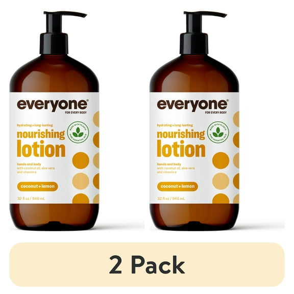 (2 pack) Everyone 3-in-1 Lotion Coconut and Lemon 32 Oz