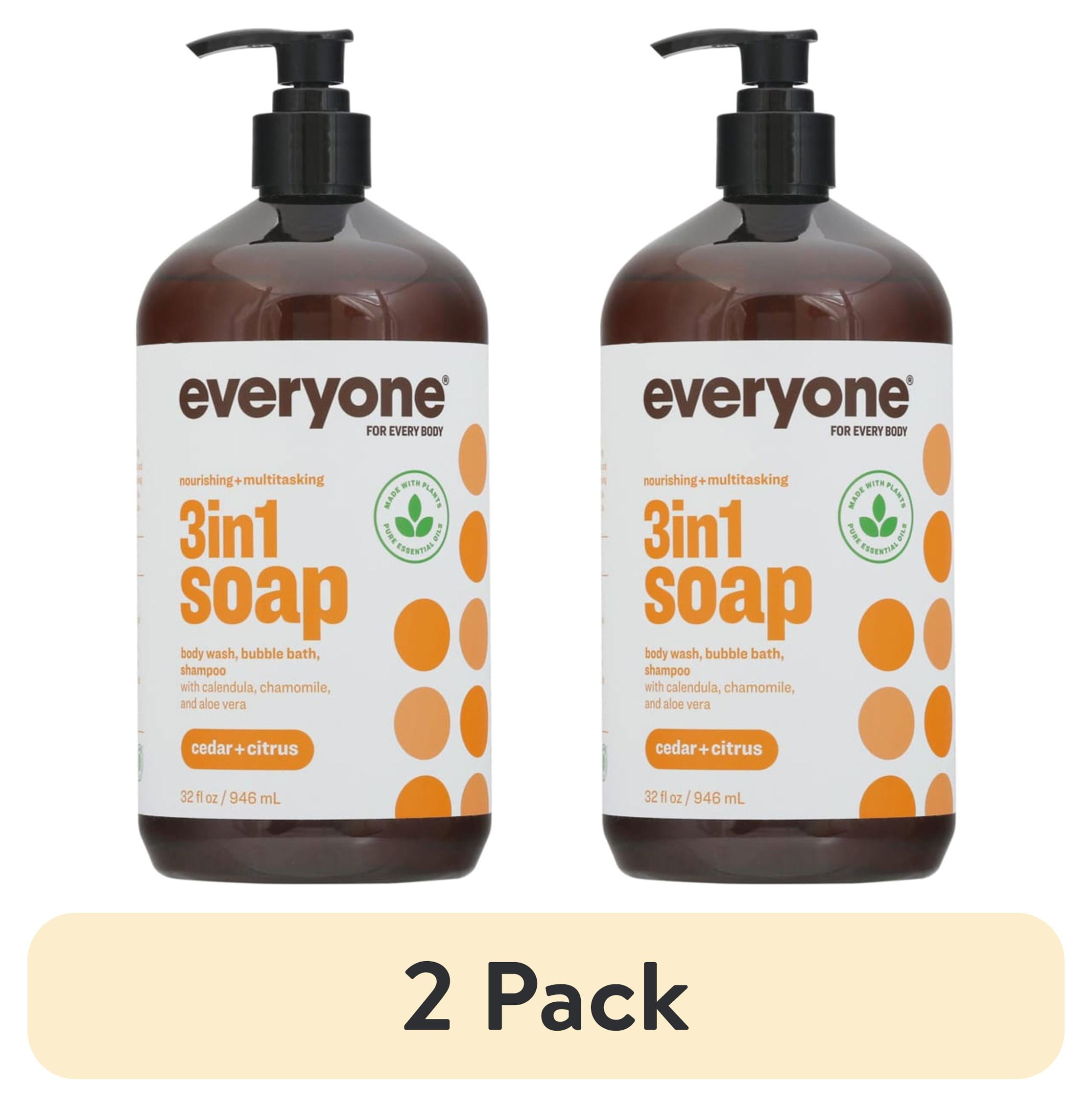(2 pack) Everyone 3-in-1 Soap for Men Cedar and Citrus 32 Oz.