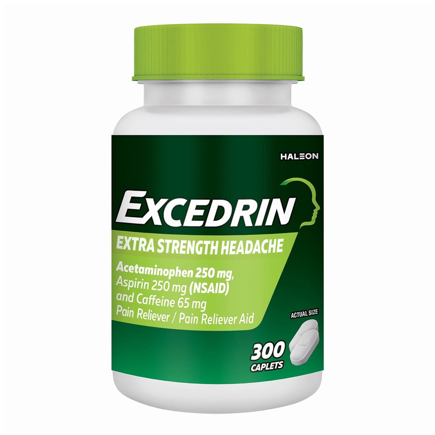 (2 pack) Excedrin Extra Strength Caplets for Headache Relief, 300 count