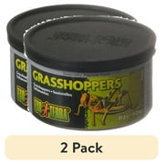 (2 pack) Exo Terra Grasshopper Reptile Food, Insects, 1.2 oz. Can