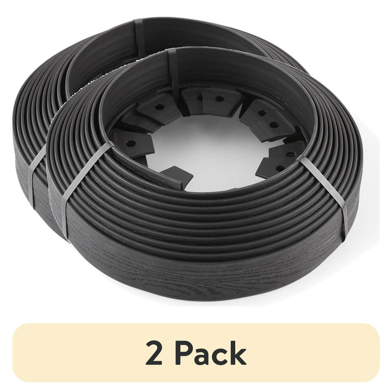 2 pack) Expert Gardener 2-inch Tall Wall No-Dig Landscape Edging