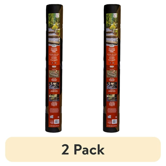 (2 pack) Expert Gardener 3' x 150' Professional Weed Barrier Fabric, Dual Color, Enhanced UV Protection