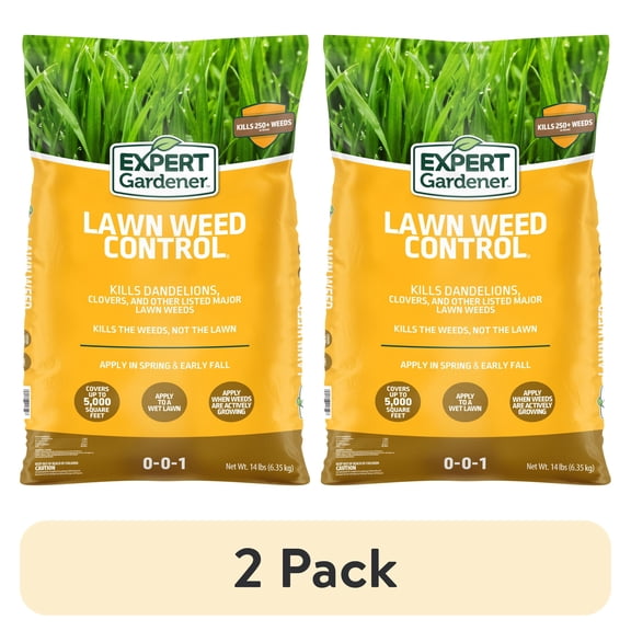 (2 pack) Expert Gardener Lawn Weed Control II Granule Herbicide, 14.2 lb. Covers 5,000 Sq. ft.