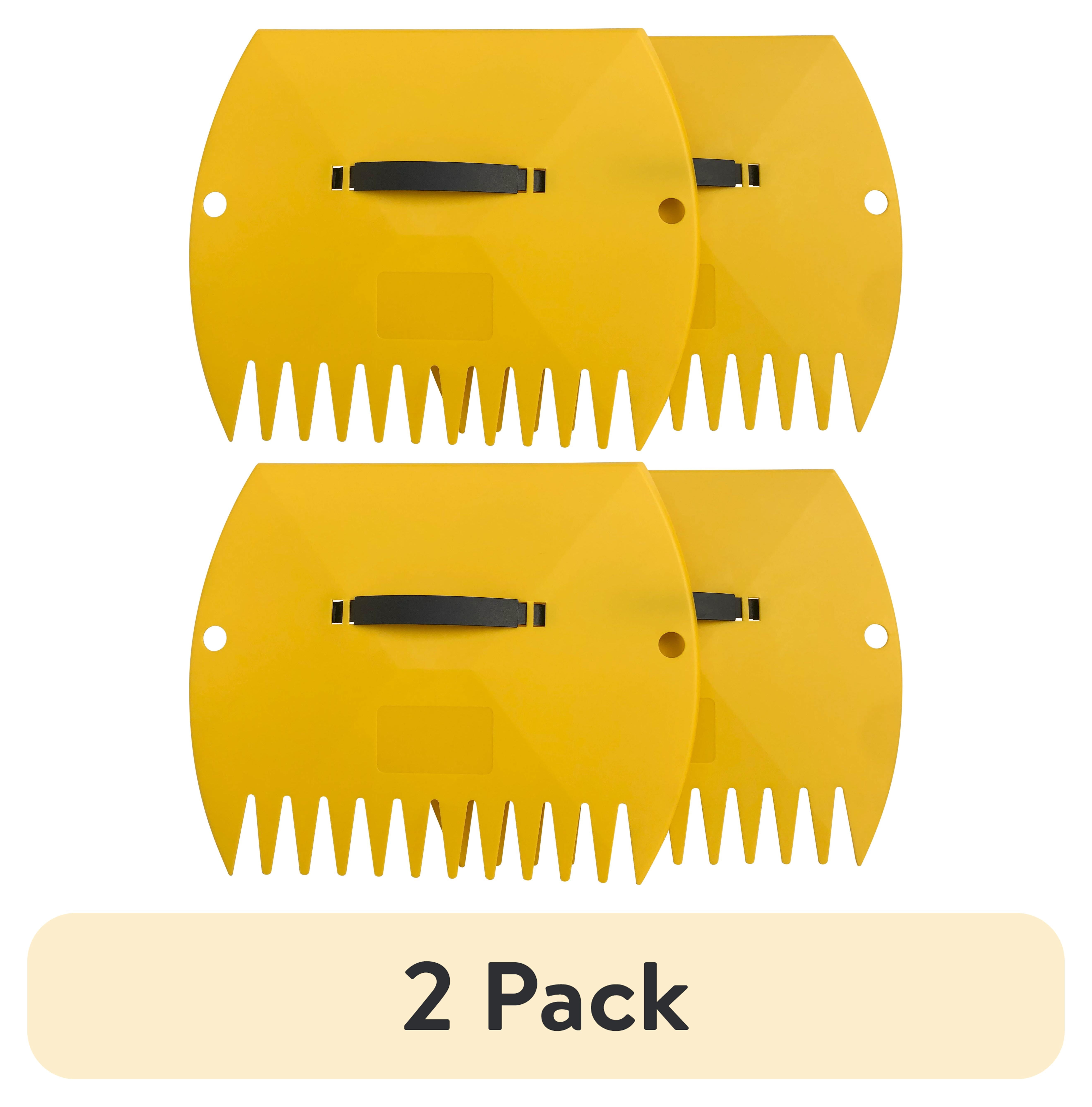 (2 pack) Expert Gardener Leaf Scoops with Adjustable Handles Plastic