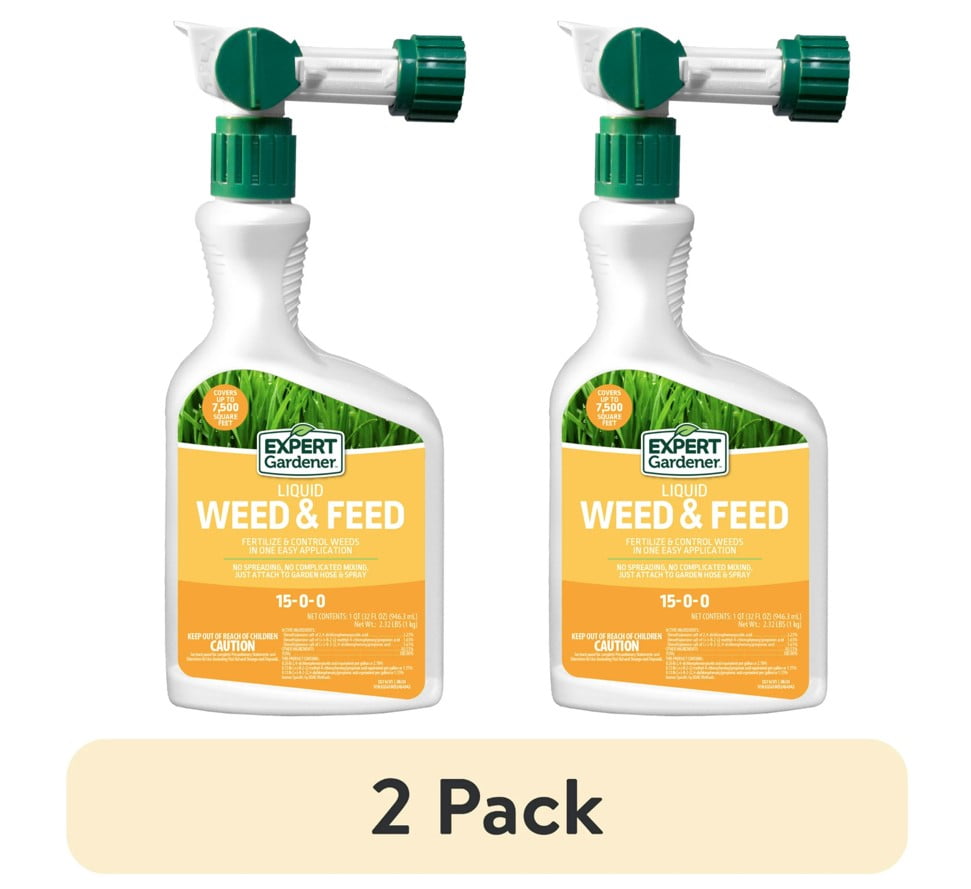 (2 pack) Expert Gardener Weed and Feed Fertilizer Ready to Spray 32 oz.