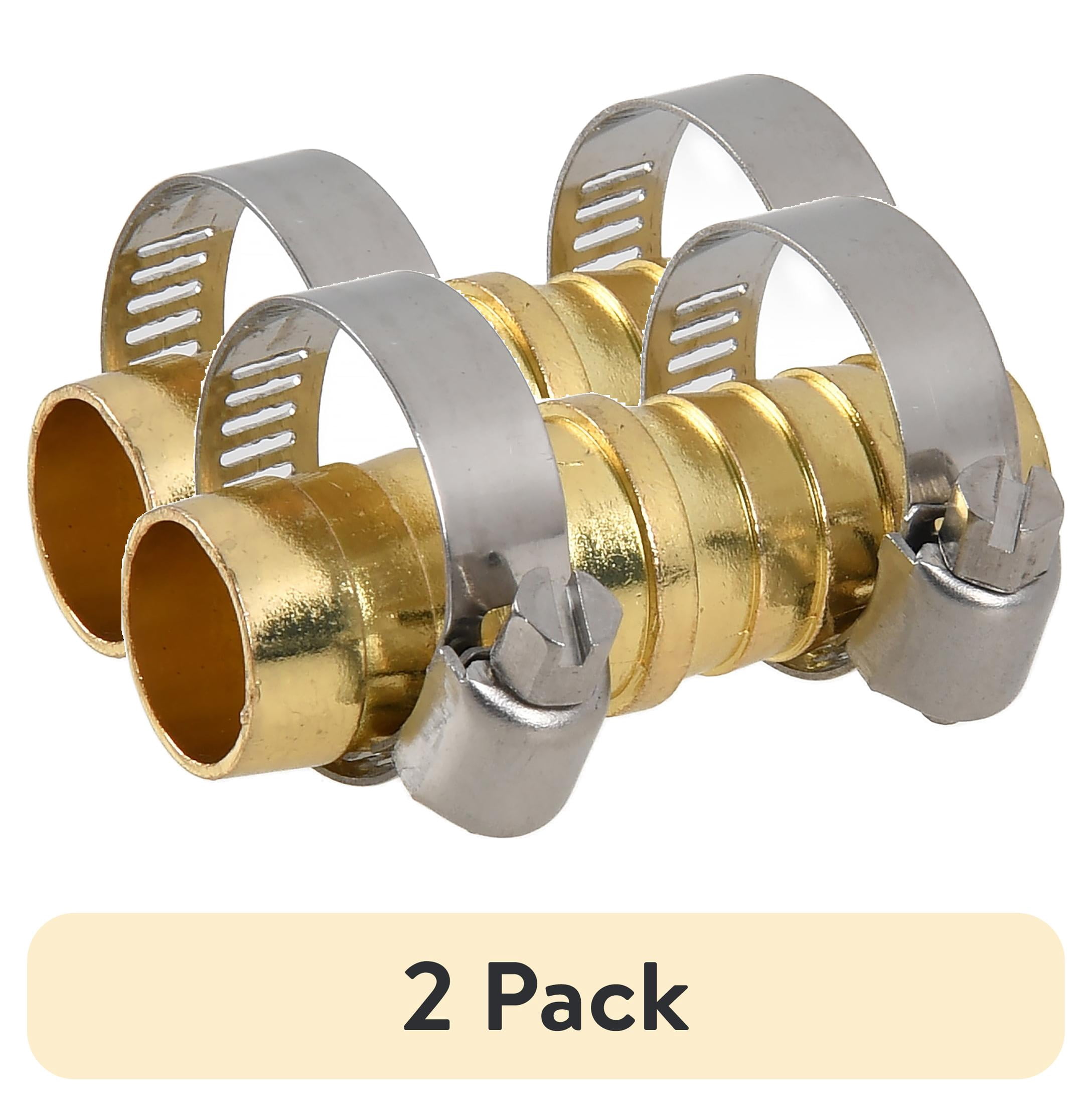 (2 pack) Expert Gardener Metal Coupling Hose Mender