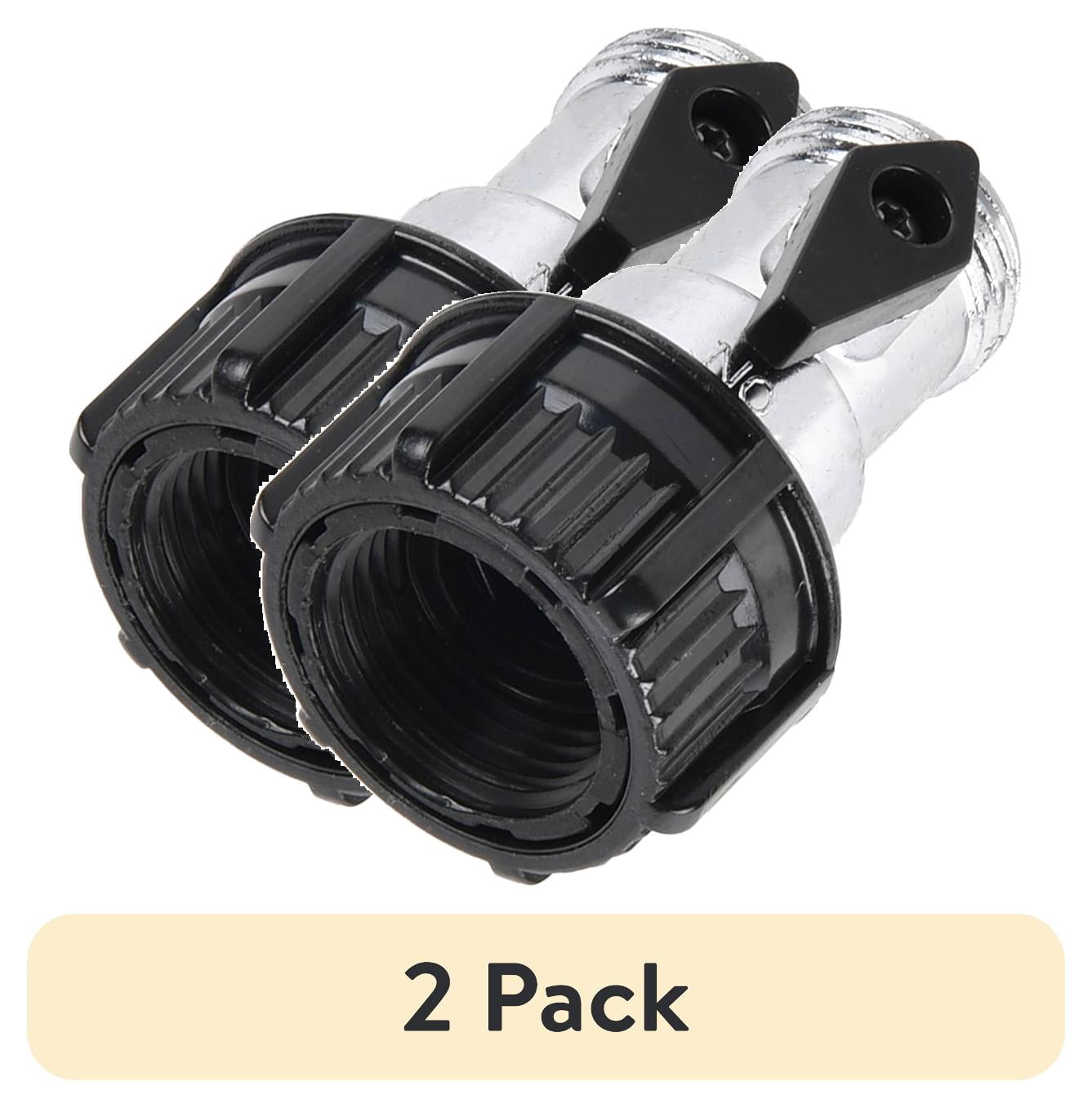 (2 pack) Expert Gardener Metal Hose Shut-Off Connector