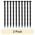 thumbnail image 1 of (2 pack) Expert Gardener No-Dig Nylon Anchor Spike 10-Ct. Pack, Plastic Garden Stake, Black, 1 of 11