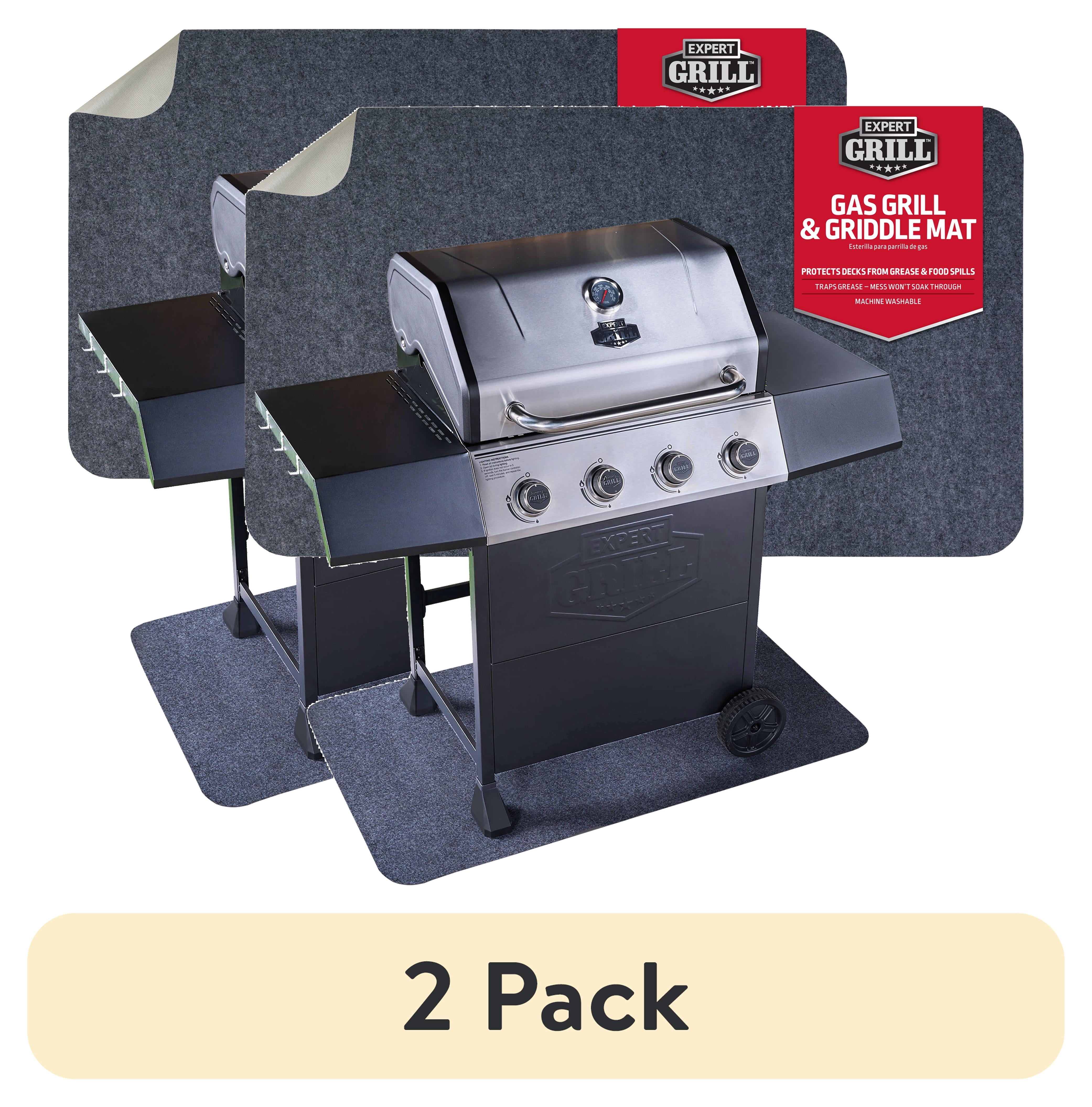 (2 pack) Expert Grill Brand - Gas Grill and Griddle Mat; Size Large 50" x 29" Composite / Synthetic Deck Safe
