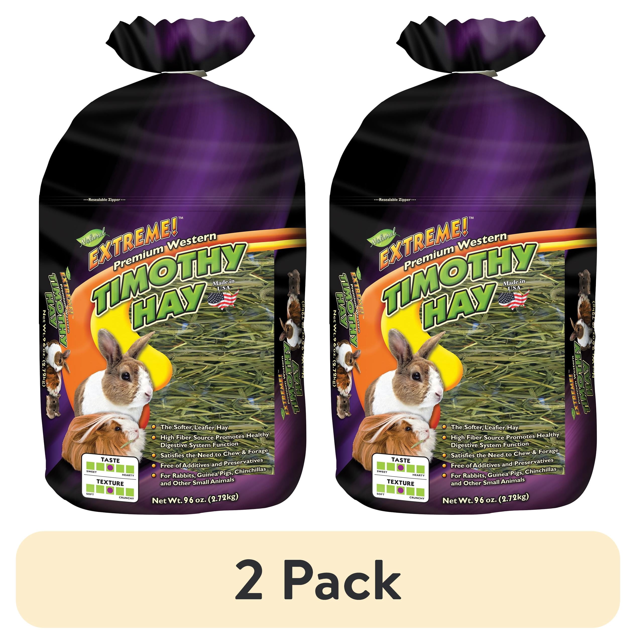 (2 pack) Extreme Timothy Hay 96oz