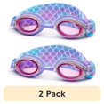 thumbnail image 1 of (2 pack) EyePop Mermaid Fabric Strap Goggles for Children, Blue/Purple Unisex, One Size Fits Most, 1 of 10