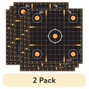 2 pack Ez Aim Splash Sight-in Shooting Paper Targets, 12W x 12H, 0.3 lb, 3-Pack, Multi