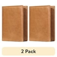 thumbnail image 1 of (2 pack) FALAN MULE Minimalist Wallets for Men Genuine Leather Bifold Wallet RFID Blocking Card Holder, 1 of 8