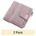 thumbnail image 1 of (2 pack) FALAN MULE Small Wallet for Women Genuine Leather Bifold Purse RFID Blocking Card Holder, 1 of 8