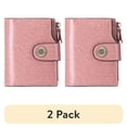 thumbnail image 1 of (2 pack) FALAN MULE Small Wallet for Women Leather Bifold Compact Small Womens Wallet with RFID Blocking, 1 of 9