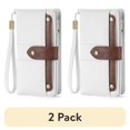 thumbnail image 1 of (2 pack) FALAN MULE Wallets for Women Trifold Wristlet Wallets Large Capacity RFID Blocking Ladies Purse Credit Card Holder, 1 of 9