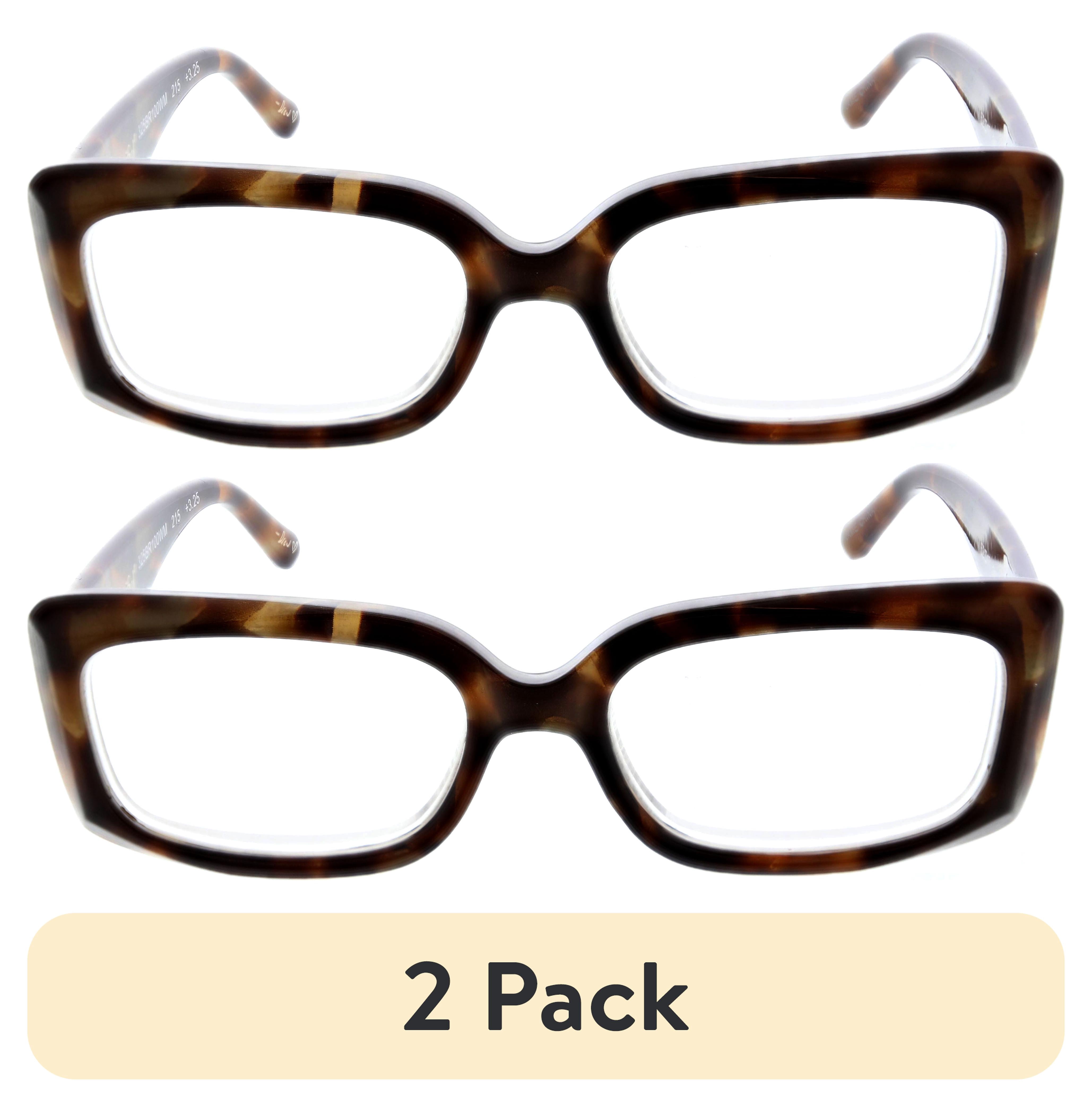 (2 pack) FLOWER Womens Reading Glasses - FLR100 Tansy +1.50