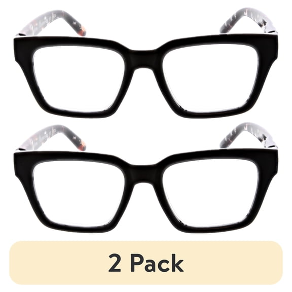 (2 pack) FLOWER Womens Reading Glasses - FLR101 Peach Blossom +2.00