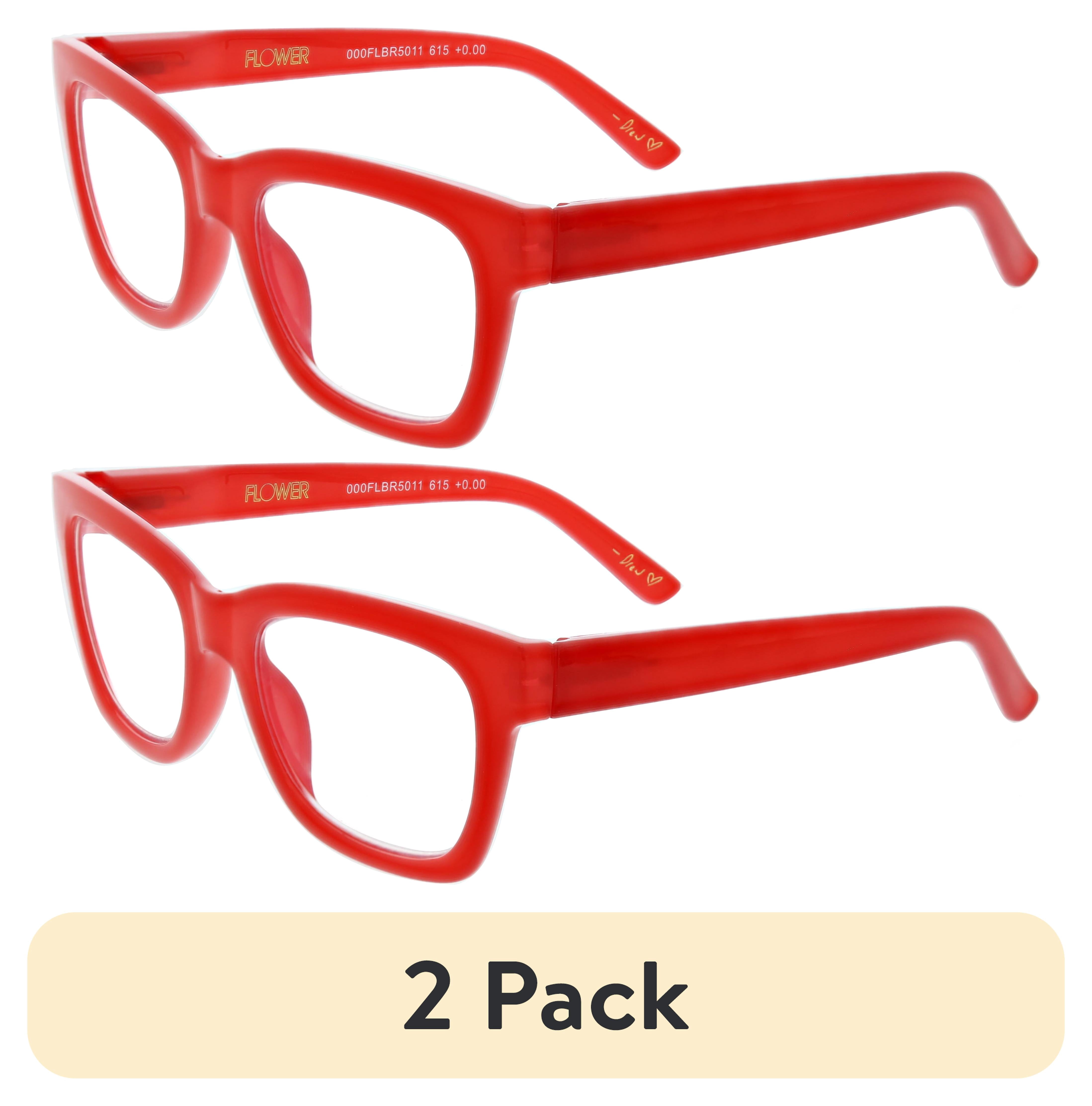 (2 pack) FLOWER Womens Reading Glasses - FLR102 Camellia +2.00