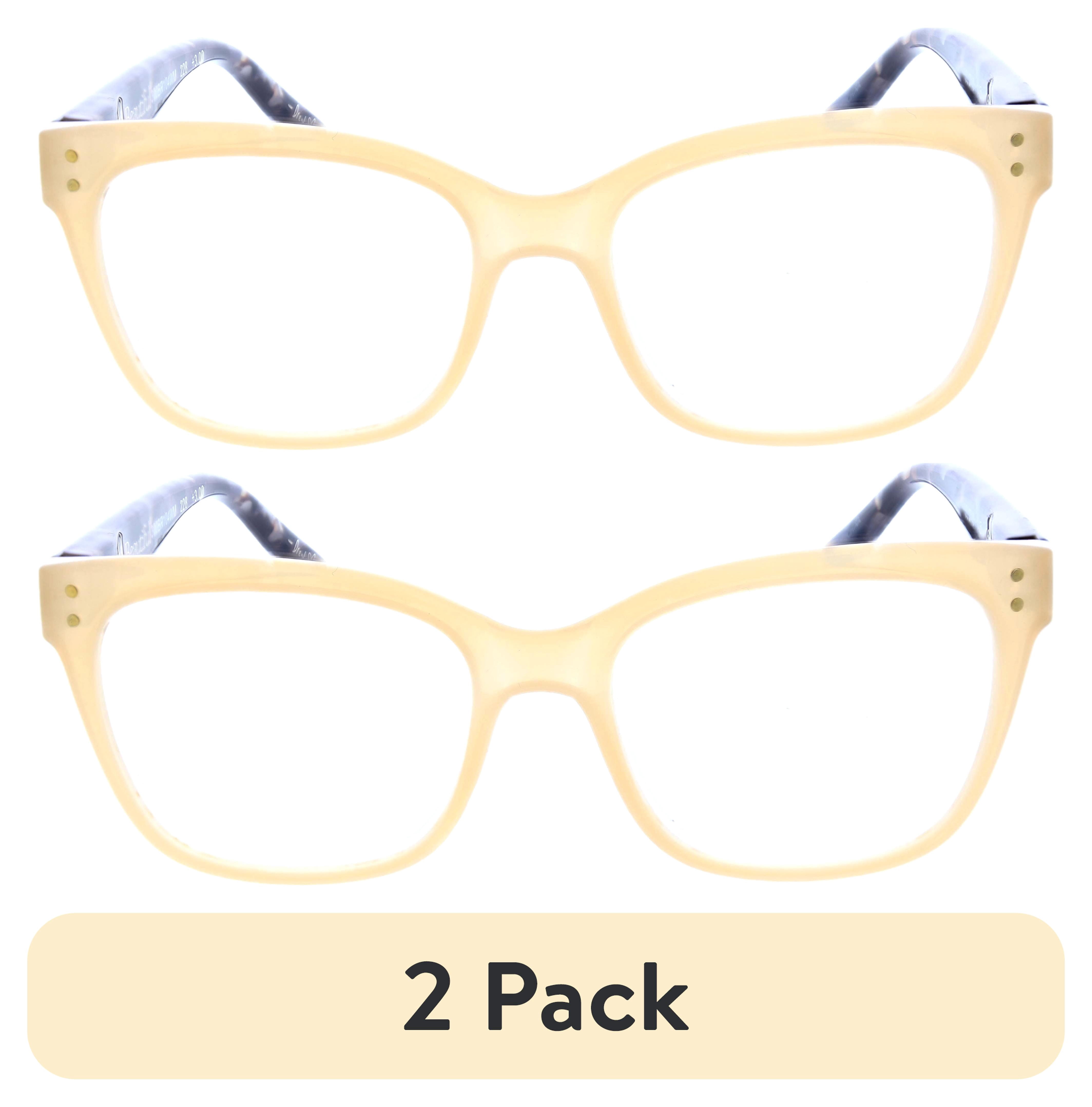 (2 pack) FLOWER Womens Reading Glasses - FLR104 Gladiolus +2.50