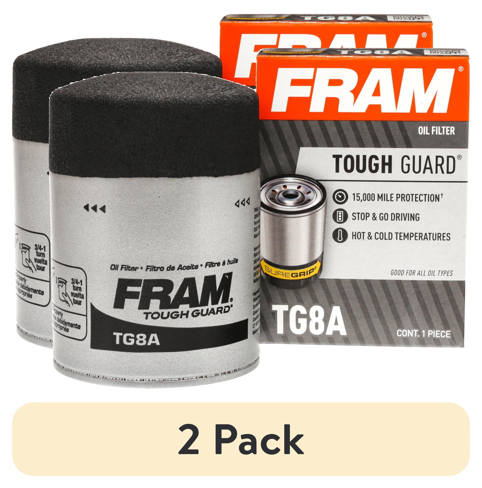 FRAM Tough Guard TG8A Motor Oil Filter, 15K Miles, Replacement Oil