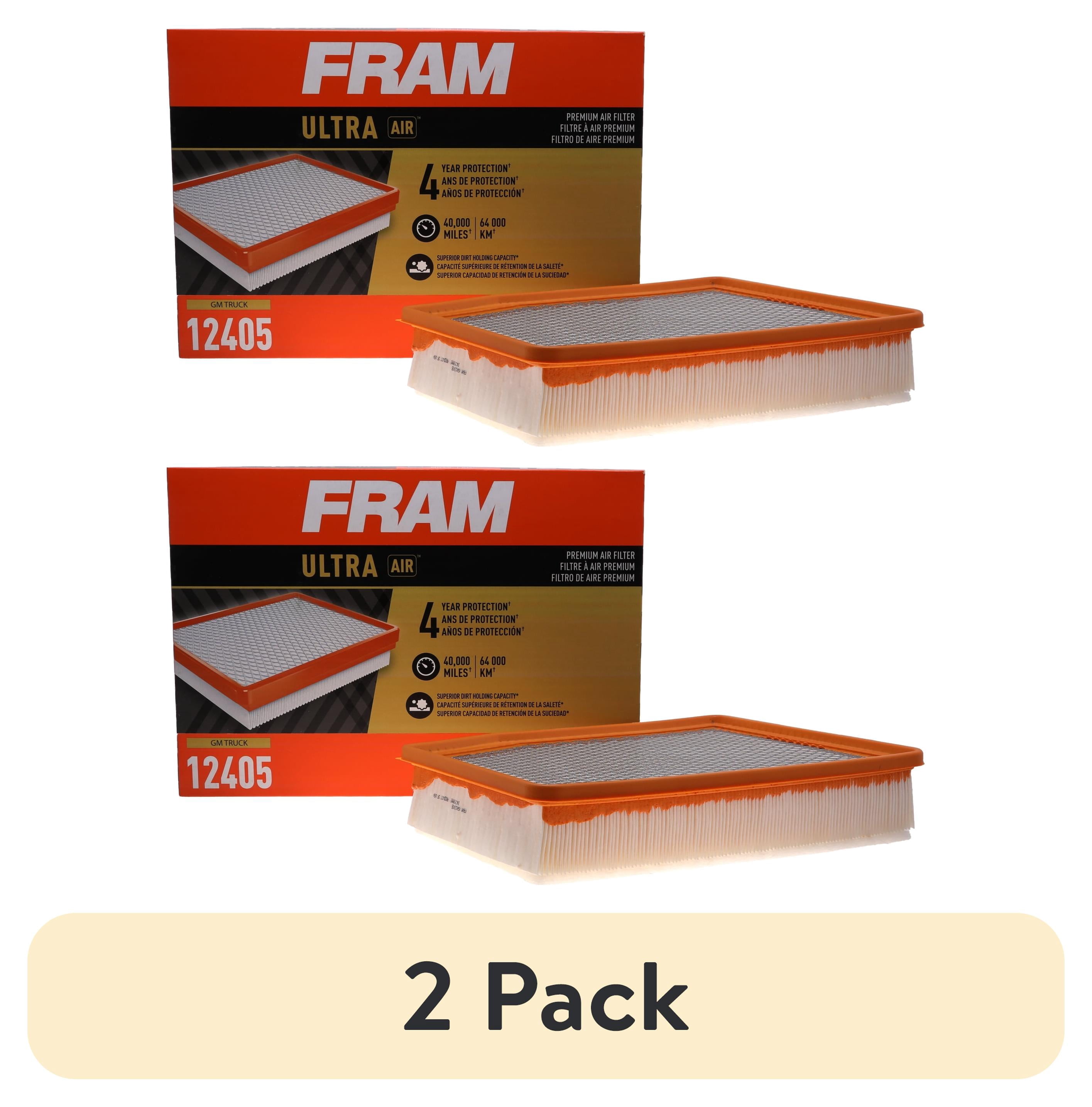(2 pack) FRAM Ultra Air Premium Engine Air Filter, XGA12405, Fits Select Chevrolet Vehicles
