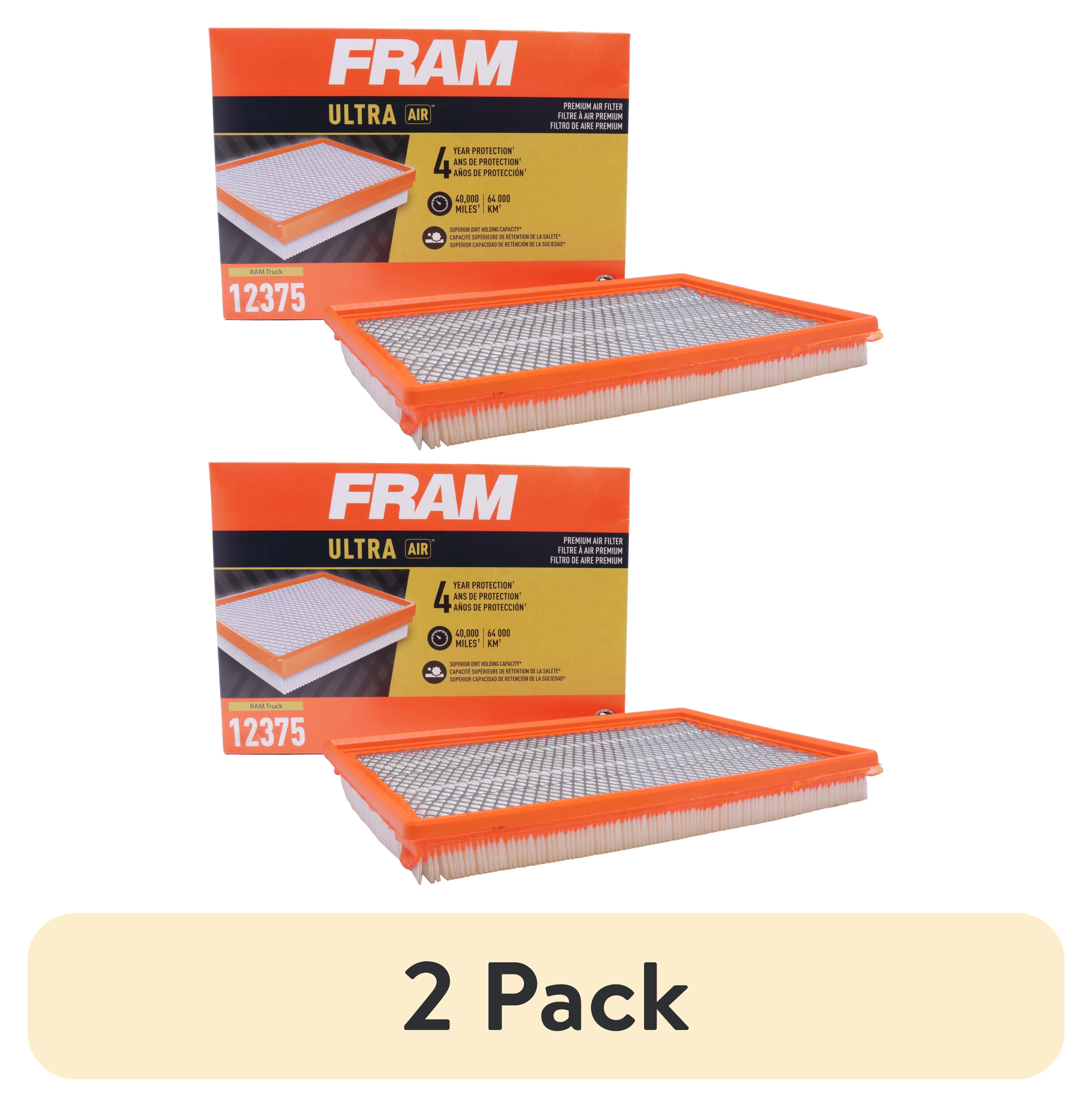 (2 pack) FRAM Ultra Air XGA12375, Premium Engine Air Filter