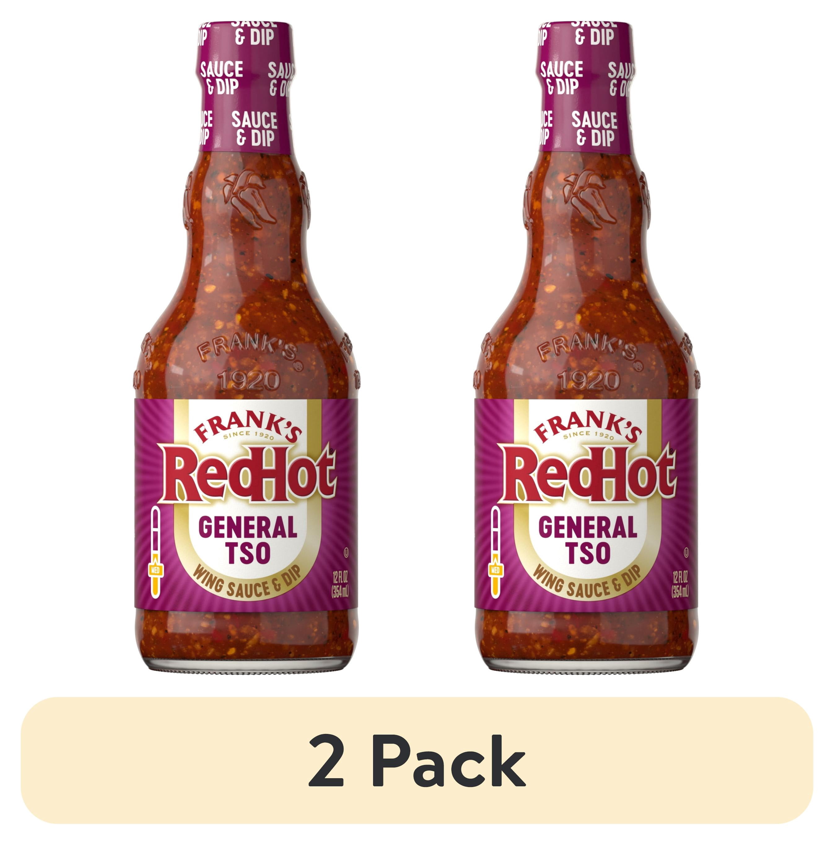 2 pack) Frank's RedHot Kosher General Tso Wings Sauce, 12.0 fl oz
