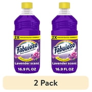 2 pack Fabuloso 2X Multi-Purpose Cleaner, No Rinse Floor Cleaner, Lavender Scent, 16.9 fl oz