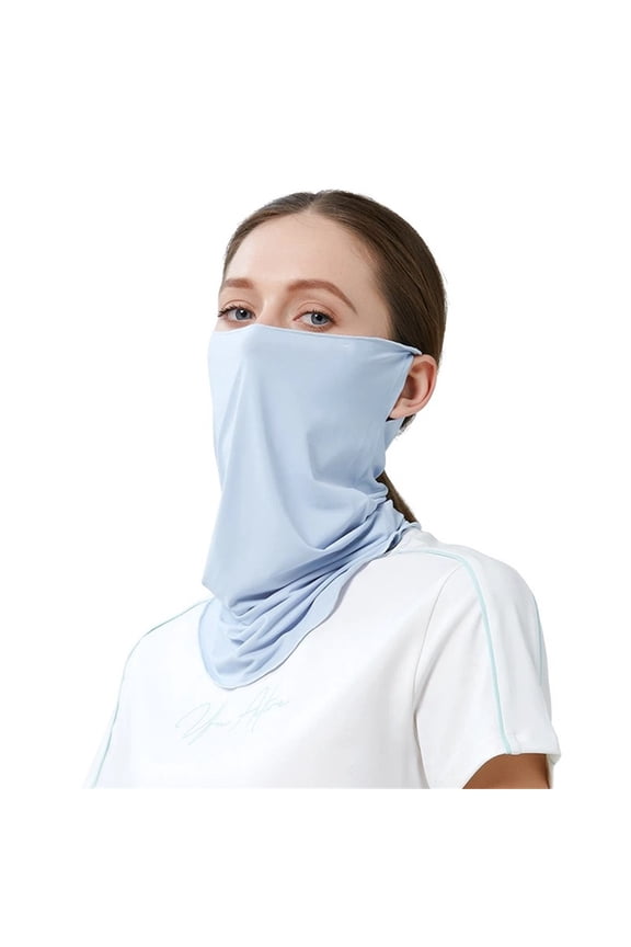2 pack Face Cover Mask for Women & Men  Cooling Full Face Sun Protection Breathable Neck Gaiterblue
