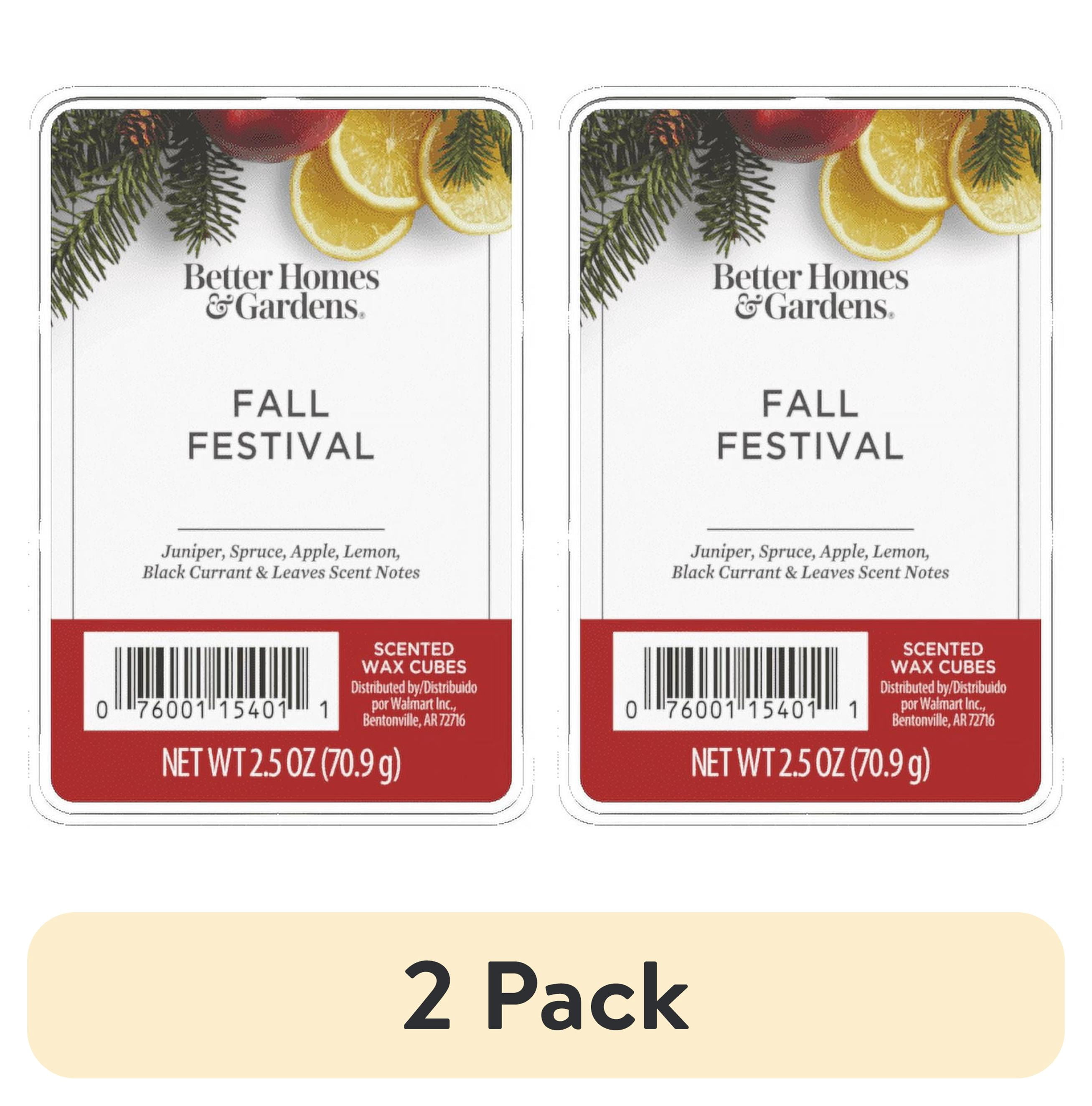 (2 pack) Fall Festival Scented Wax Melts, Better Homes & Gardens, 2.5 oz (1-Pack)