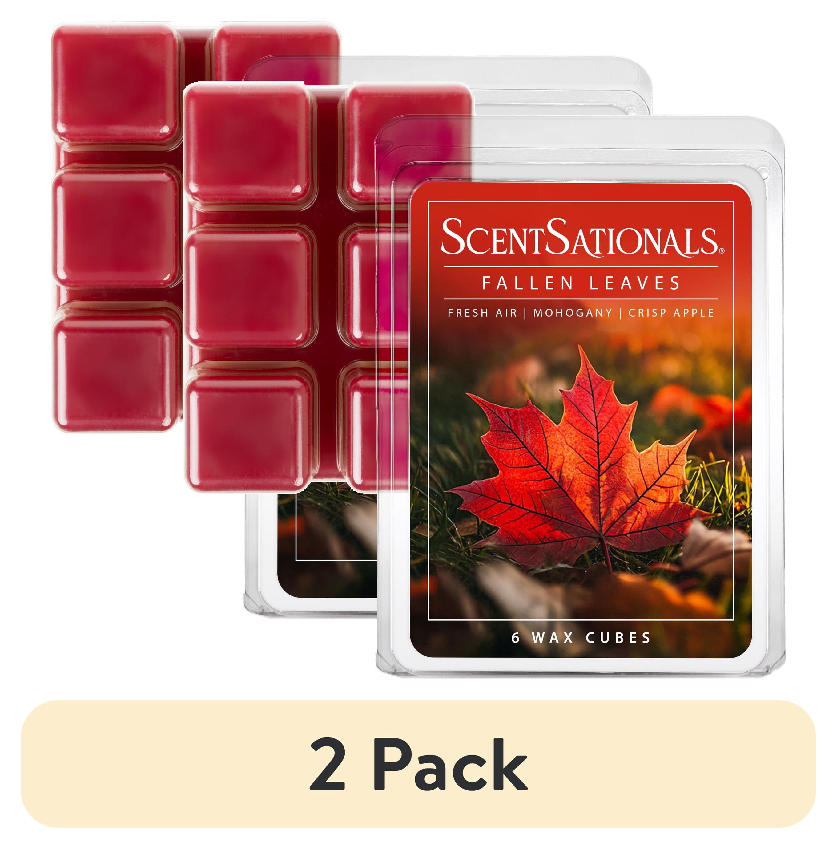 (2 pack) Fallen Leaves Scented Wax Melts, ScentSationals, 2.5 oz (1-Pack)
