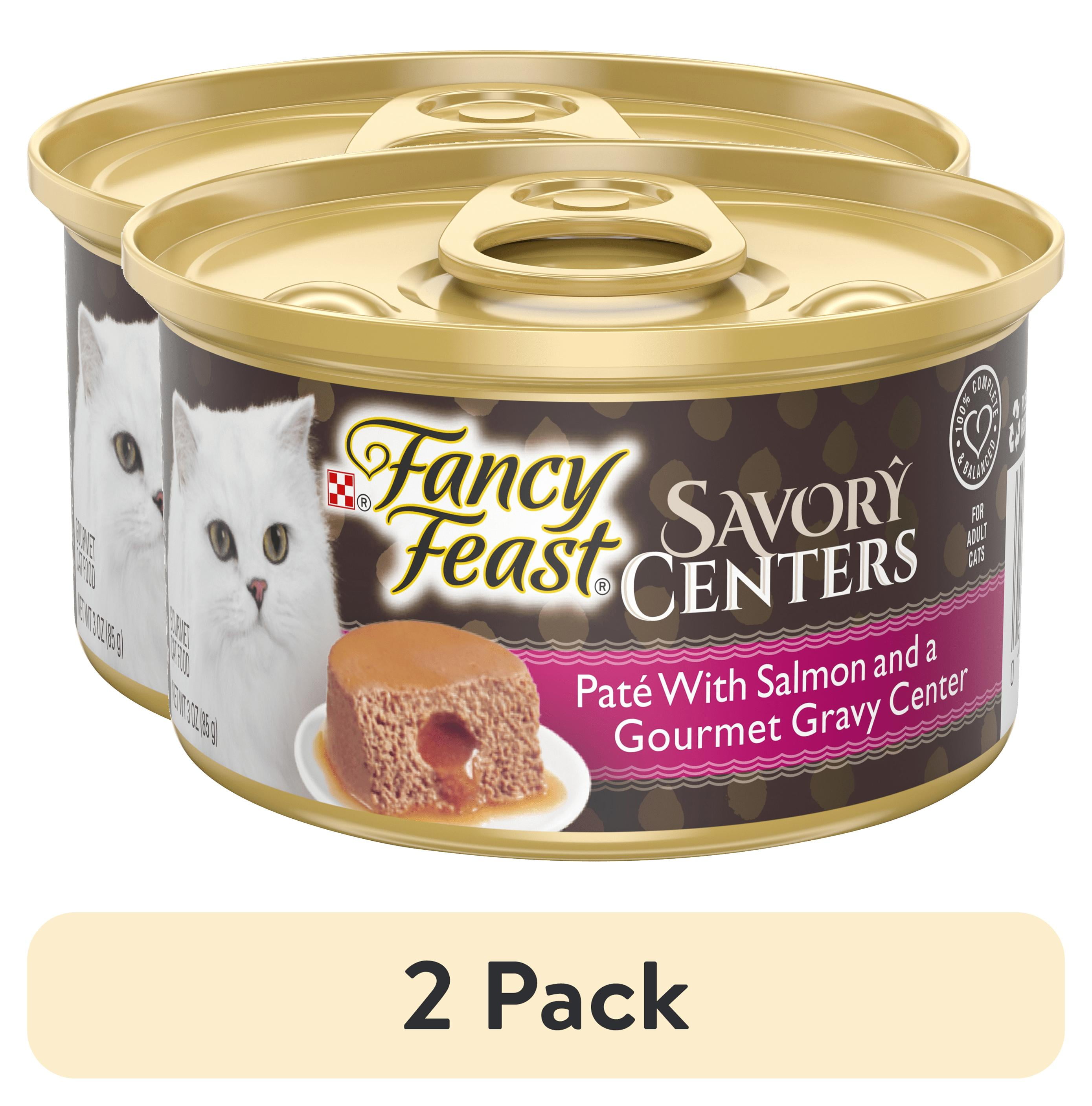 (2 pack) Purina Fancy Feast Savory Centers With Salmon Wet Cat Food ...