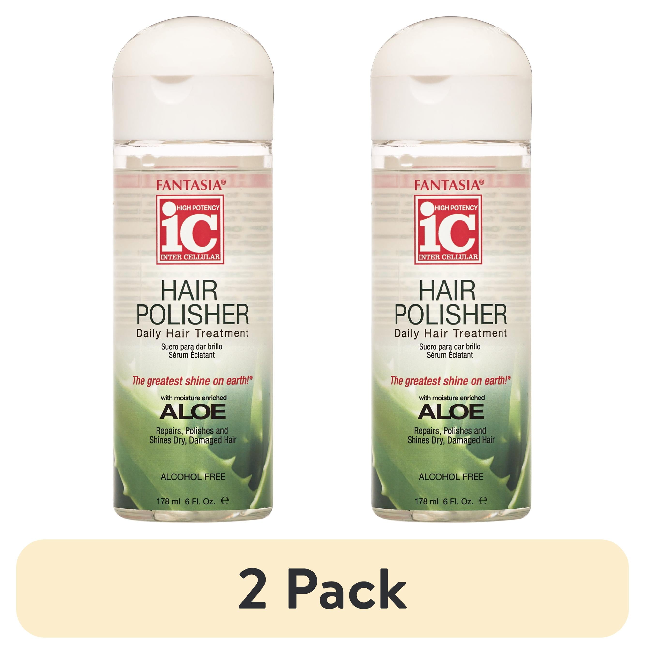 (2 pack) Fantasia High Potency IC Hair Polisher, Aloe Enriched 6 oz. All  Hair Types