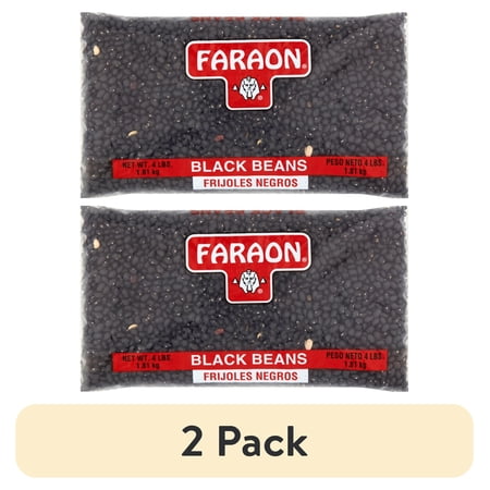 (2 pack) Faraon Black Beans, 4 lbs