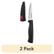 (2 pack) (2 pack) Farberware Edgekeeper 3.5 in Paring Knife with Black Self-Sharpening Sleeve and Handle
