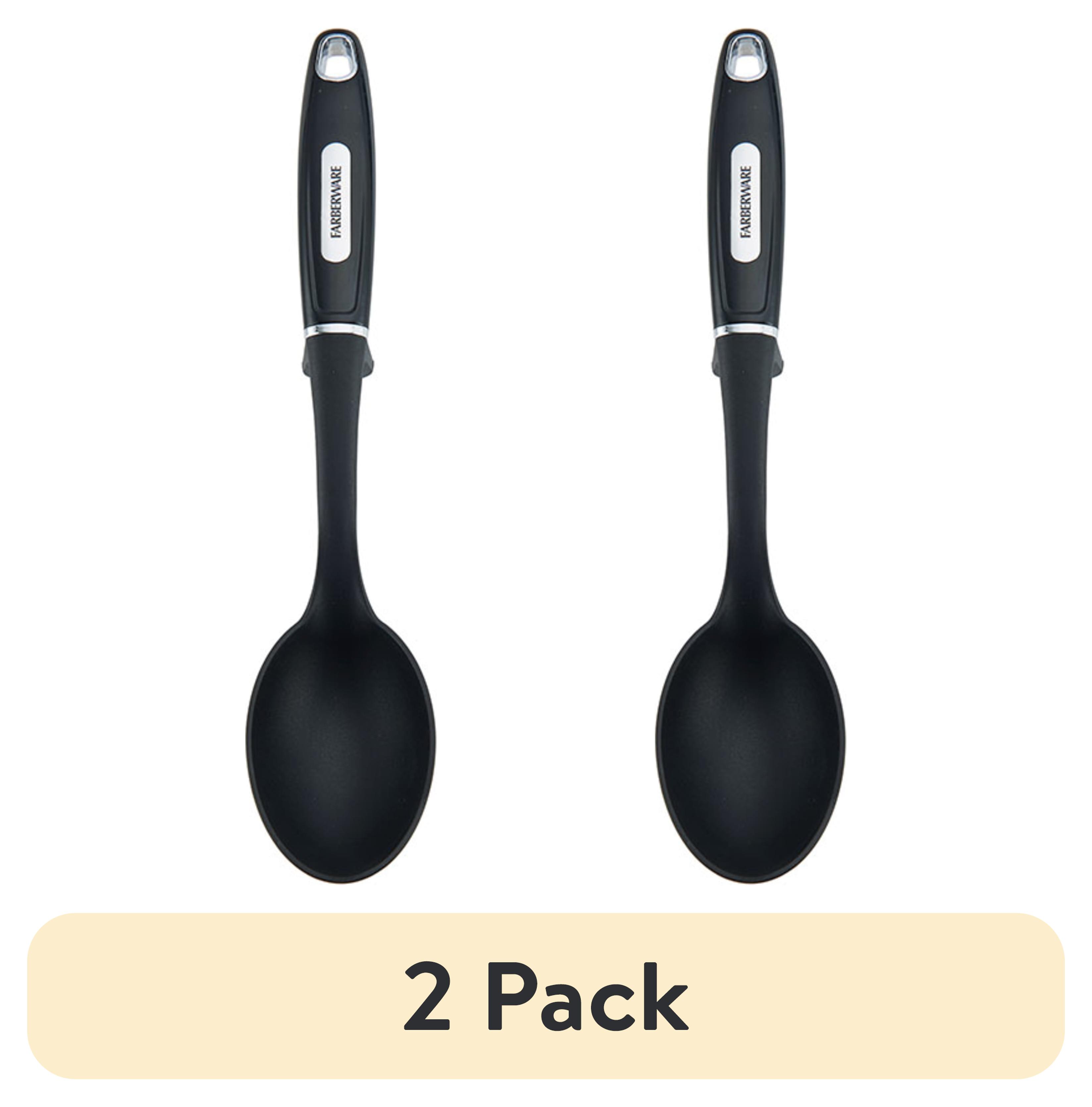 Cucchiaio Da Cucina In Nylon Nero Farberware 5211658 | Resistente Al Calore Fino A 500°F, Sicuro Per Pentole Antiaderenti, Lavabile In Lavastoviglie