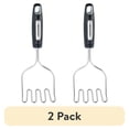 thumbnail interactive-video image 1 of (2 pack) Farberware Professional Stainless Steel Potato Masher with Black Handle, 1 of 15