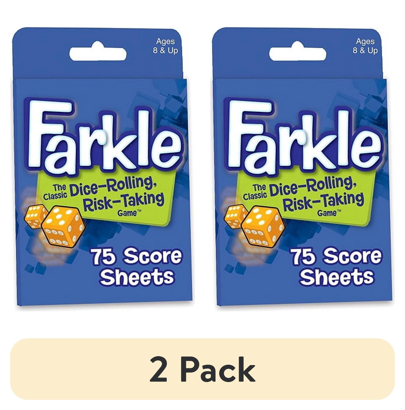 (2 pack) Farkle Score Sheets, 75/Pkg, 1 count - Perfect for Children Ages 8+