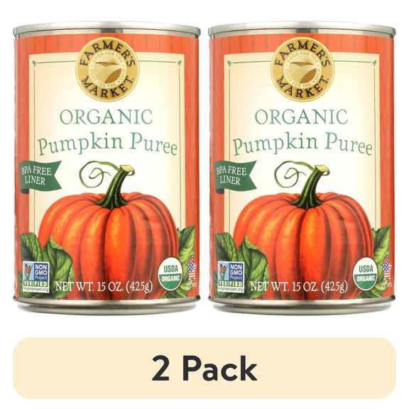 (2 pack) Farmers Market Foods Farmers Market  Pumpkin, 15 oz