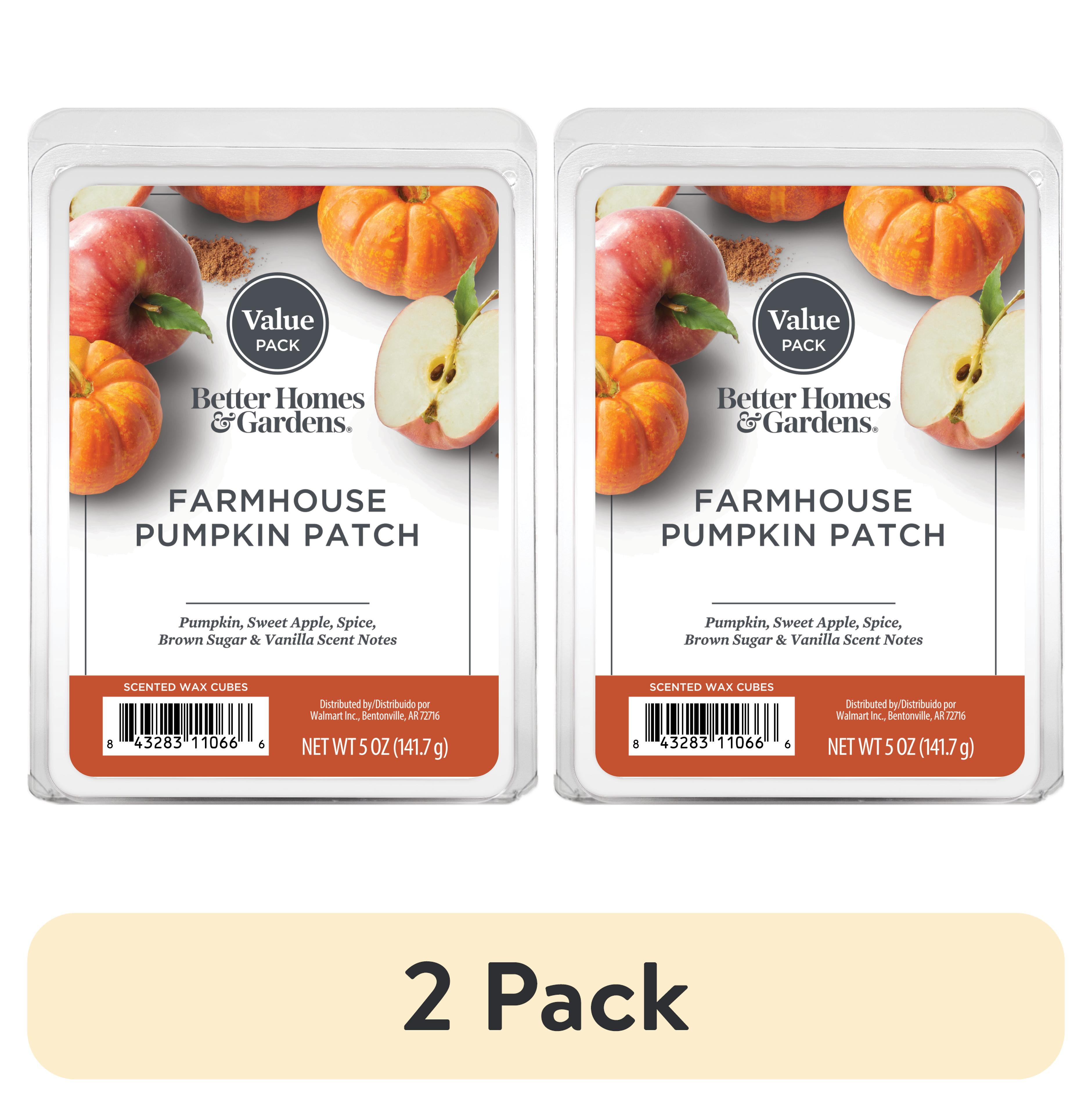 (2 pack) Farmhouse Pumpkin Scented Wax Melts, Better Homes and Gardens, 5 oz (Value)