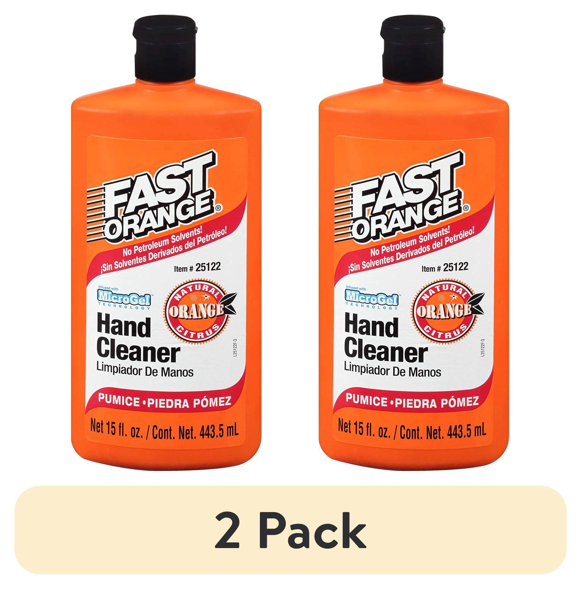 (2 pack) Fast Orange, Micro Gel Pumice Hand Cleaner, Orange Scented, 15 oz Permatex - 25122