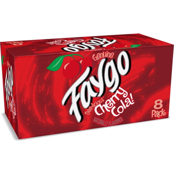 (2 pack) Faygo 8pk/12oz Cherry Cola